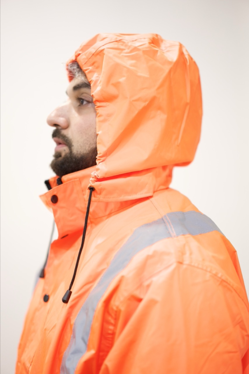 Hi-Vis Rail Spec Rain Jacket