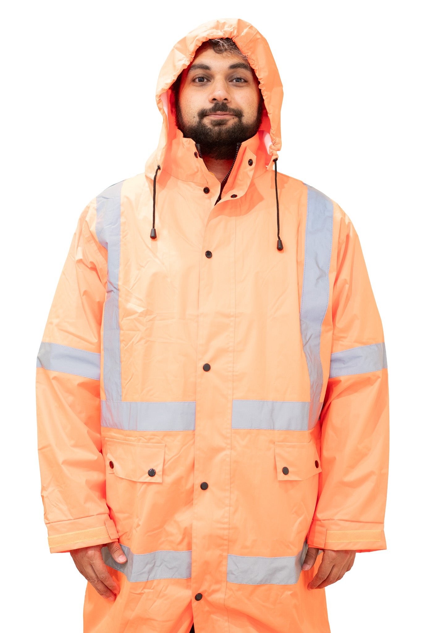Hi-Vis Rail Spec Rain Jacket